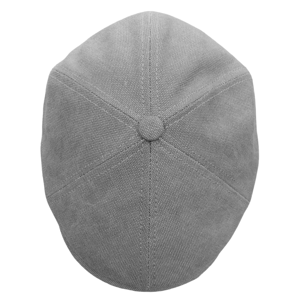 MJM Rebel Canvas Sixpence - Grå Sixpence - Flat Cap fra MJM Hats hos The Prince Webshop