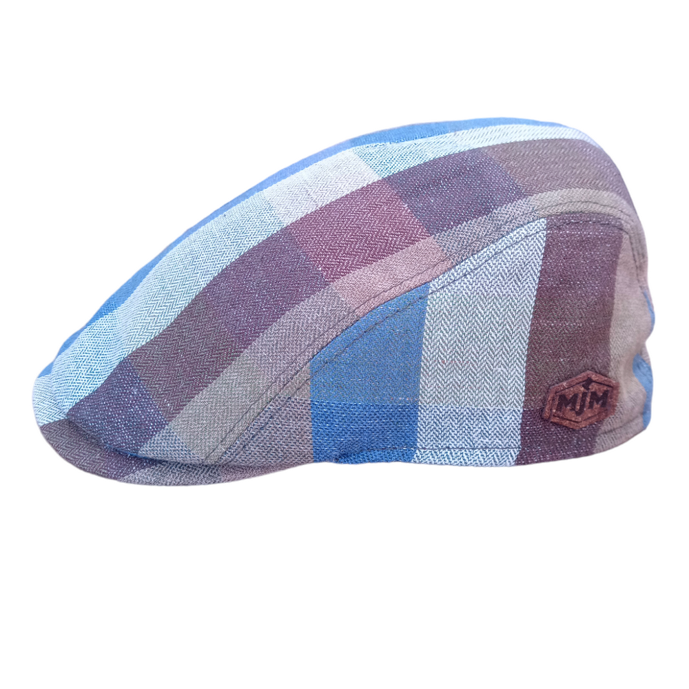 MJM BANG 41 Flat Cap - Ternet Sixpence i Bomuld - Flat Cap fra MJM Hats hos The Prince Webshop