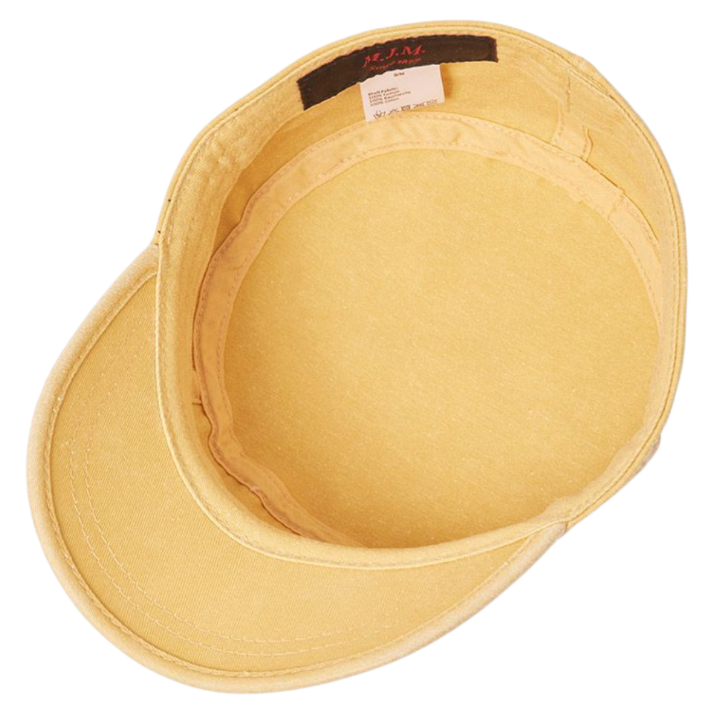 MJM CUBA Army Cap Dyed Cotton Twill - Gul - S/M - Army Cap fra MJM Hats hos The Prince Webshop