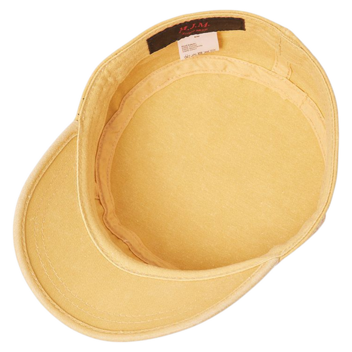 MJM CUBA Army Cap Dyed Cotton Twill - Gul - S/M - Army Cap fra MJM Hats hos The Prince Webshop