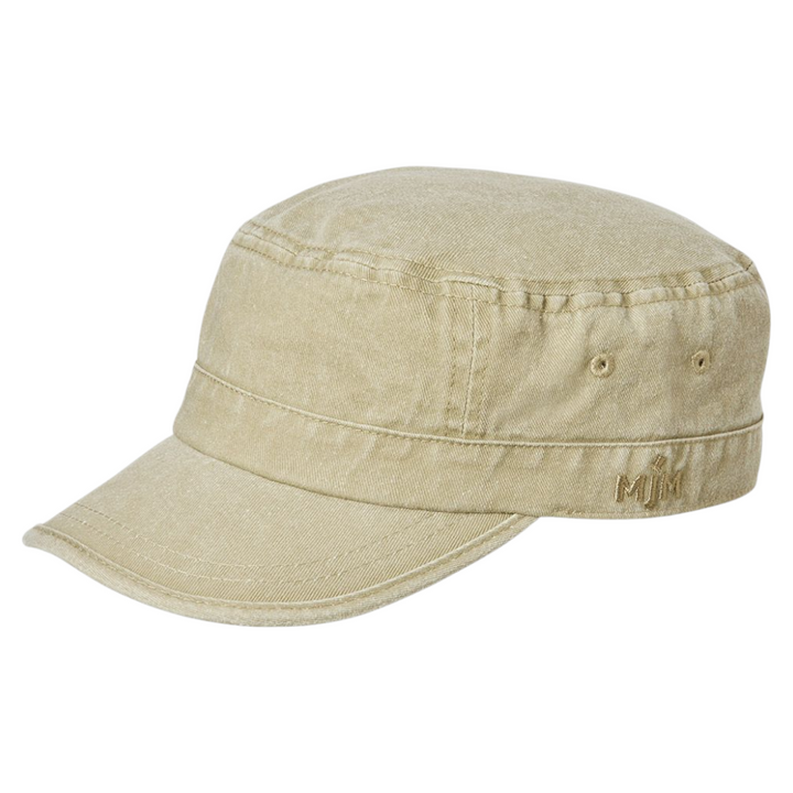 MJM CUBA Army Cap Dyed Cotton Twill - Beige - Army Cap fra MJM Hats hos The Prince Webshop