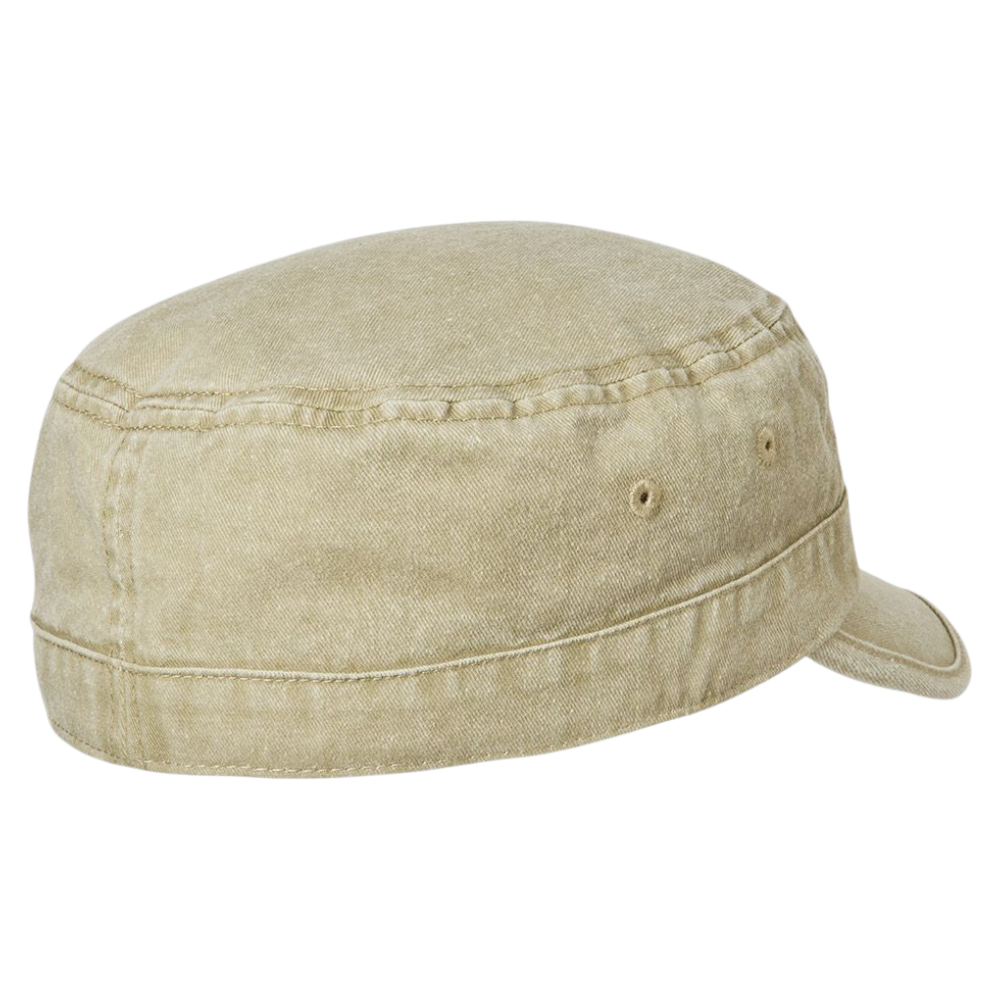 MJM CUBA Army Cap Dyed Cotton Twill - Beige - Army Cap fra MJM Hats hos The Prince Webshop