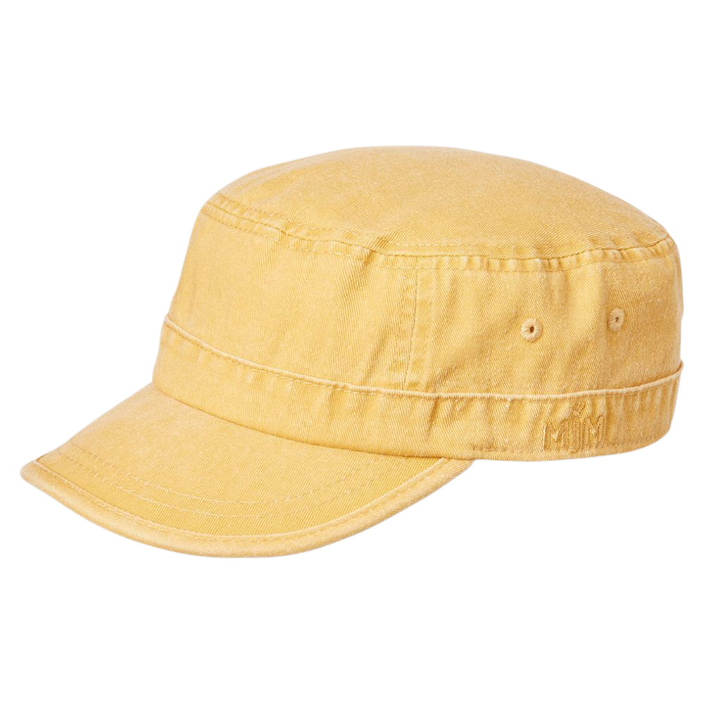 MJM CUBA Army Cap Dyed Cotton Twill - Yellow - S/M - Army Cap from MJM Hats at The Prince Webshop