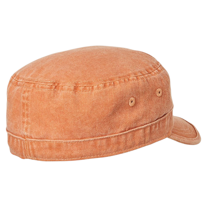 MJM CUBA Army Cap Dyed Cotton Twill - Orange - Army Cap fra MJM Hats hos The Prince Webshop