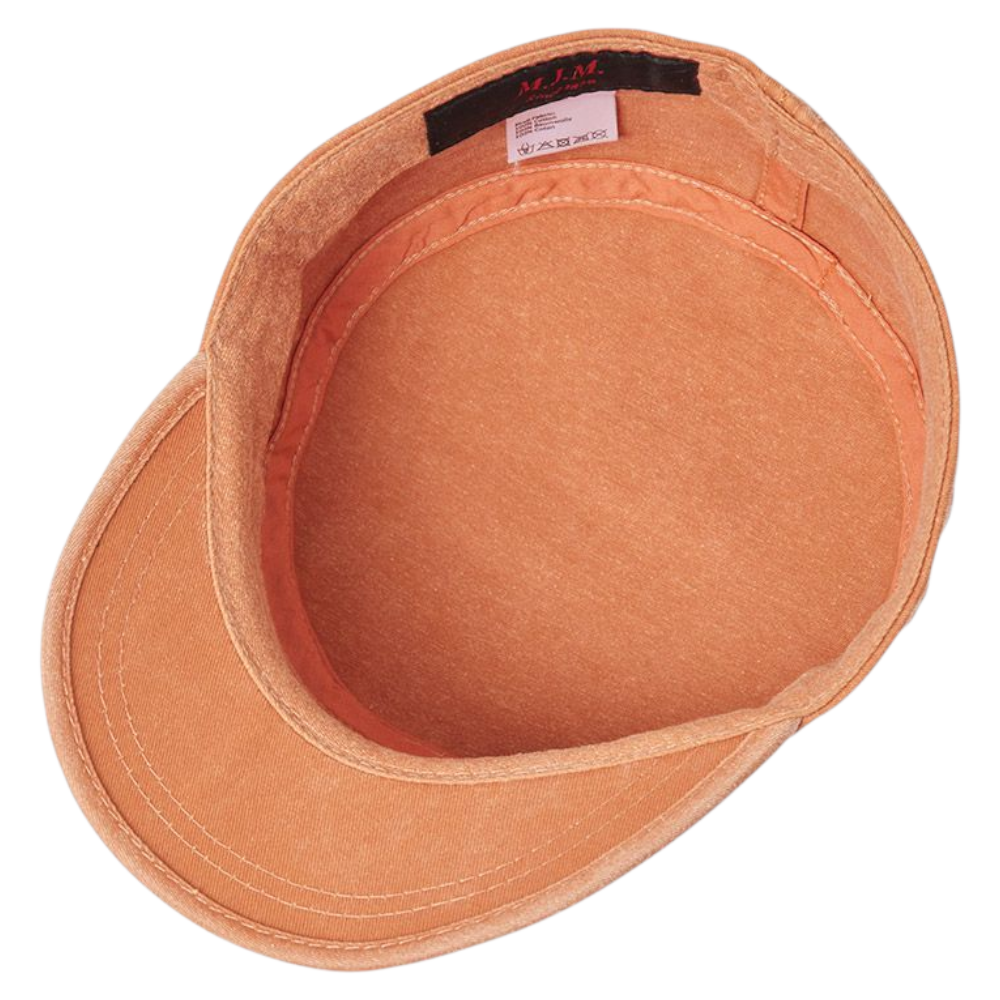 MJM CUBA Army Cap Dyed Cotton Twill - Orange - Army Cap fra MJM Hats hos The Prince Webshop