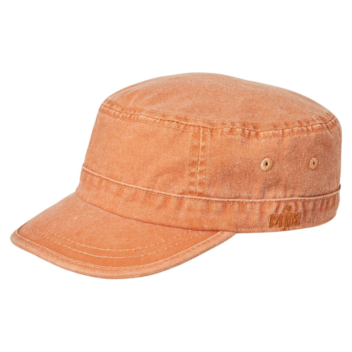 MJM CUBA Army Cap Dyed Cotton Twill - Orange - Army Cap fra MJM Hats hos The Prince Webshop