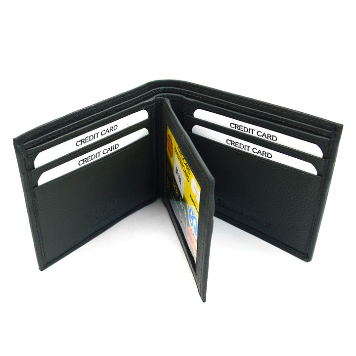 Two-leaf RFID Wallet - Black