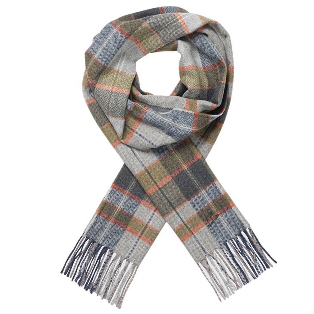 MJM Scarf Roberto Wool Green Check - 100% Wool - Halstørklæde fra M.J. MICHAELSEN A/S hos The Prince Webshop