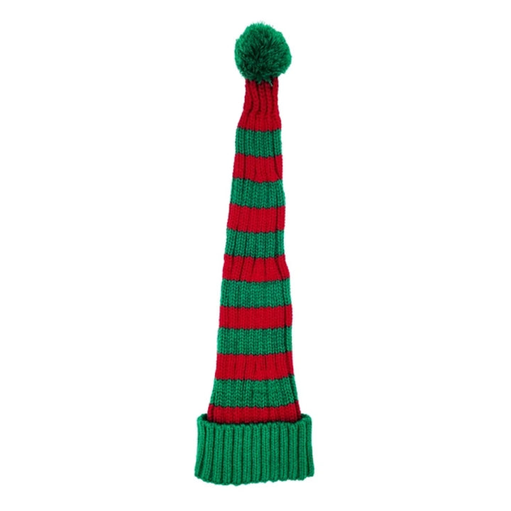 Nissebanden Santa Hat - Classic Rib, Long, Red & Green