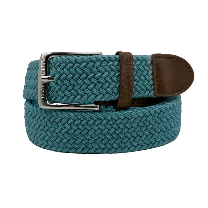 Custi Mikelo Turkis Flettet Elastisk Bælte - Bælte fra Custi Mikelo hos The Prince Webshop