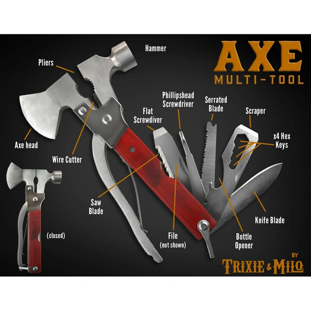 Trixie & Milo - Axe Multi-tool - Sjov Gave fra Trixie & Milo hos The Prince Webshop