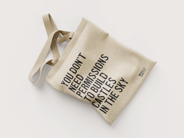 Banksy's Graffiti Mini Tote Bag - You Don't Need...