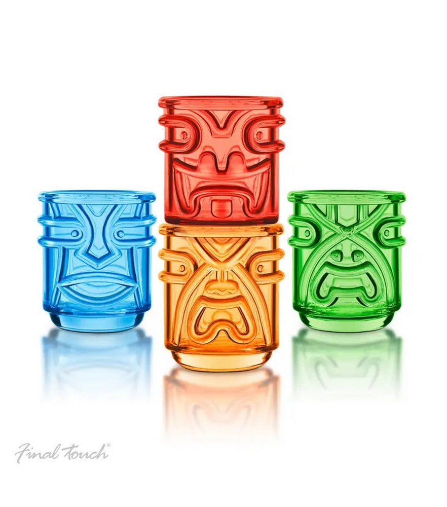 Original Products - Final Touch Tiki Tumbler - 4 Pak Kulørte - Cocktail Glas fra Original Products hos The Prince Webshop