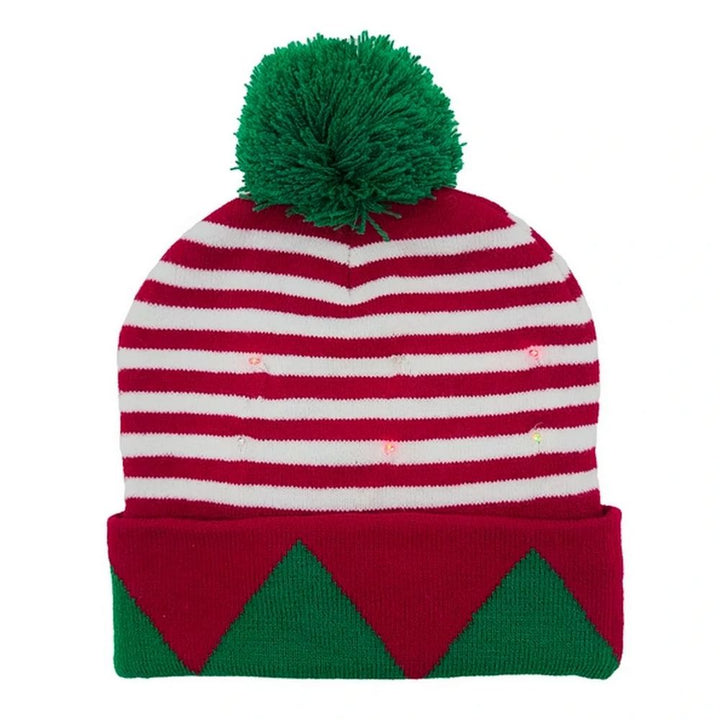 Snazzy Santa Elf Beanie Hat - BLINKillä