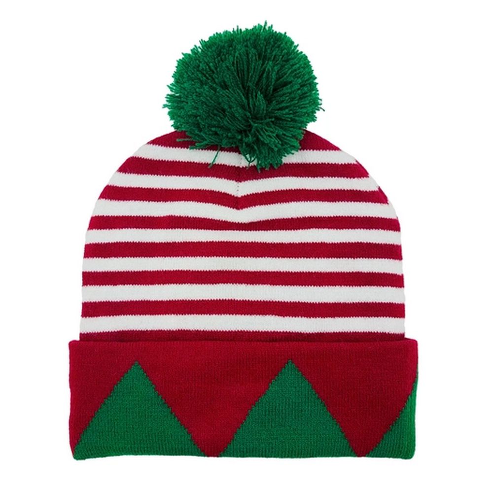 Snazzy Santa Elf Beanie Hat - with BLINK