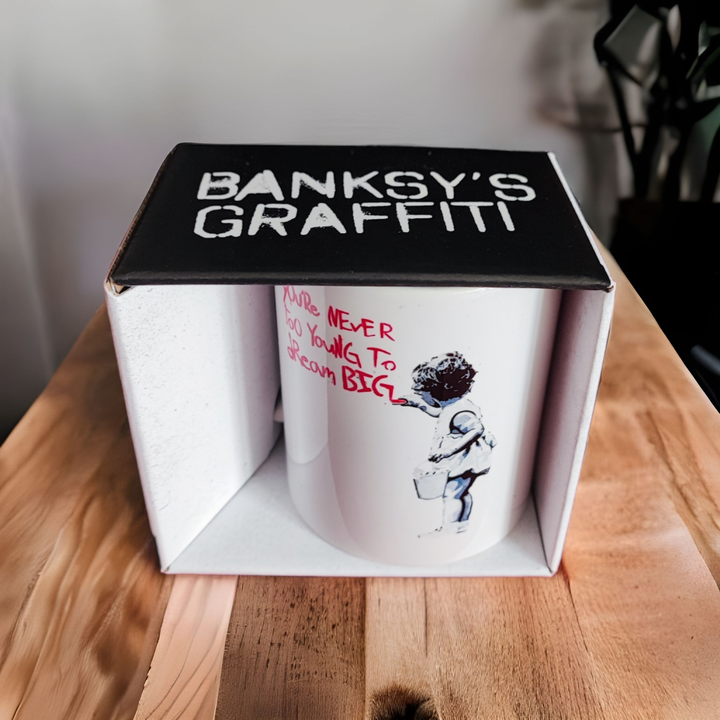 Banksy Ceramic Mug 325ml - Dream Big