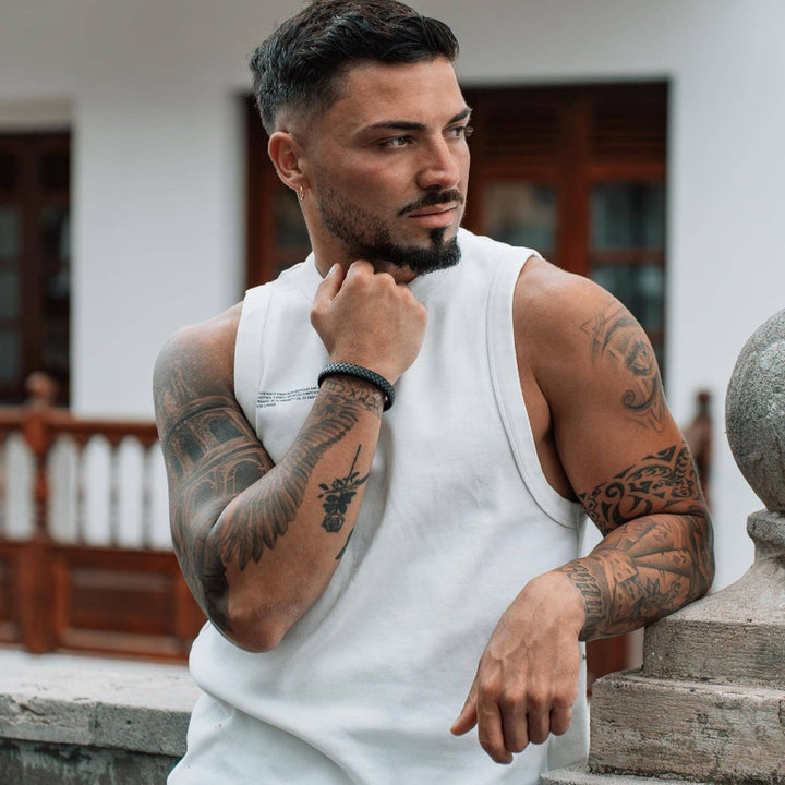 Læder Armbånd "Steady" - Sort