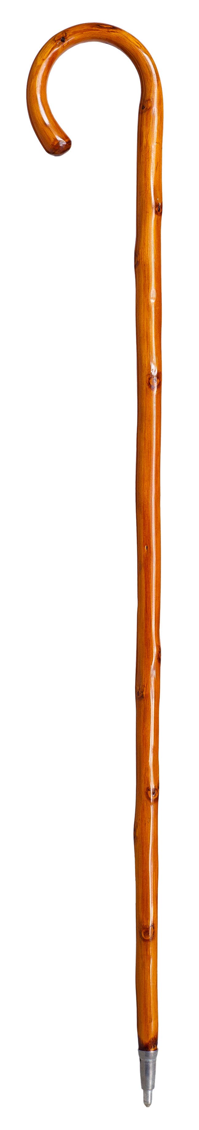 Trekking pole with curved chestnut wood: DARK -  fra Segorbina BASTONES hos The Prince Webshop