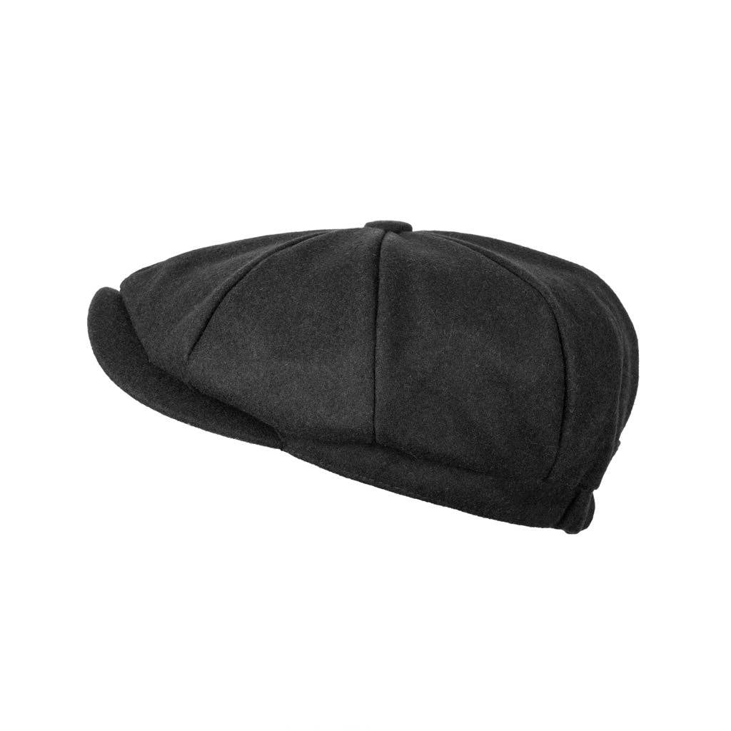 Heritage Tradition Carlyle Felt Newsboy Black