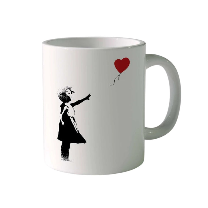 Banksy Ceramic Mug 325ml - Girl With Red Balloon