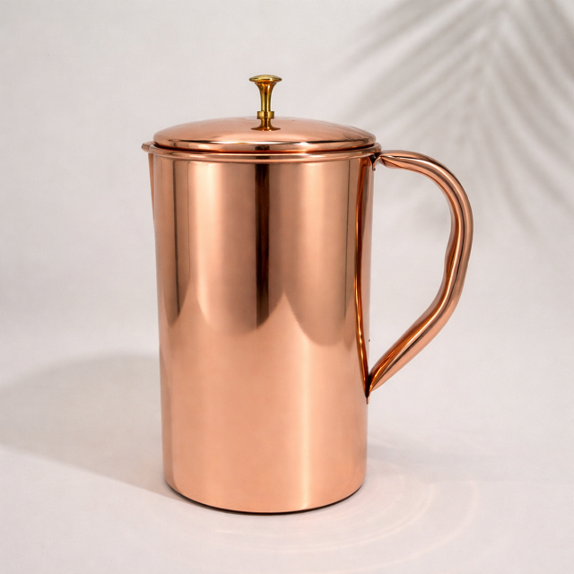 Ren kobberkande glat med låg ± 2 liter (750 g)
