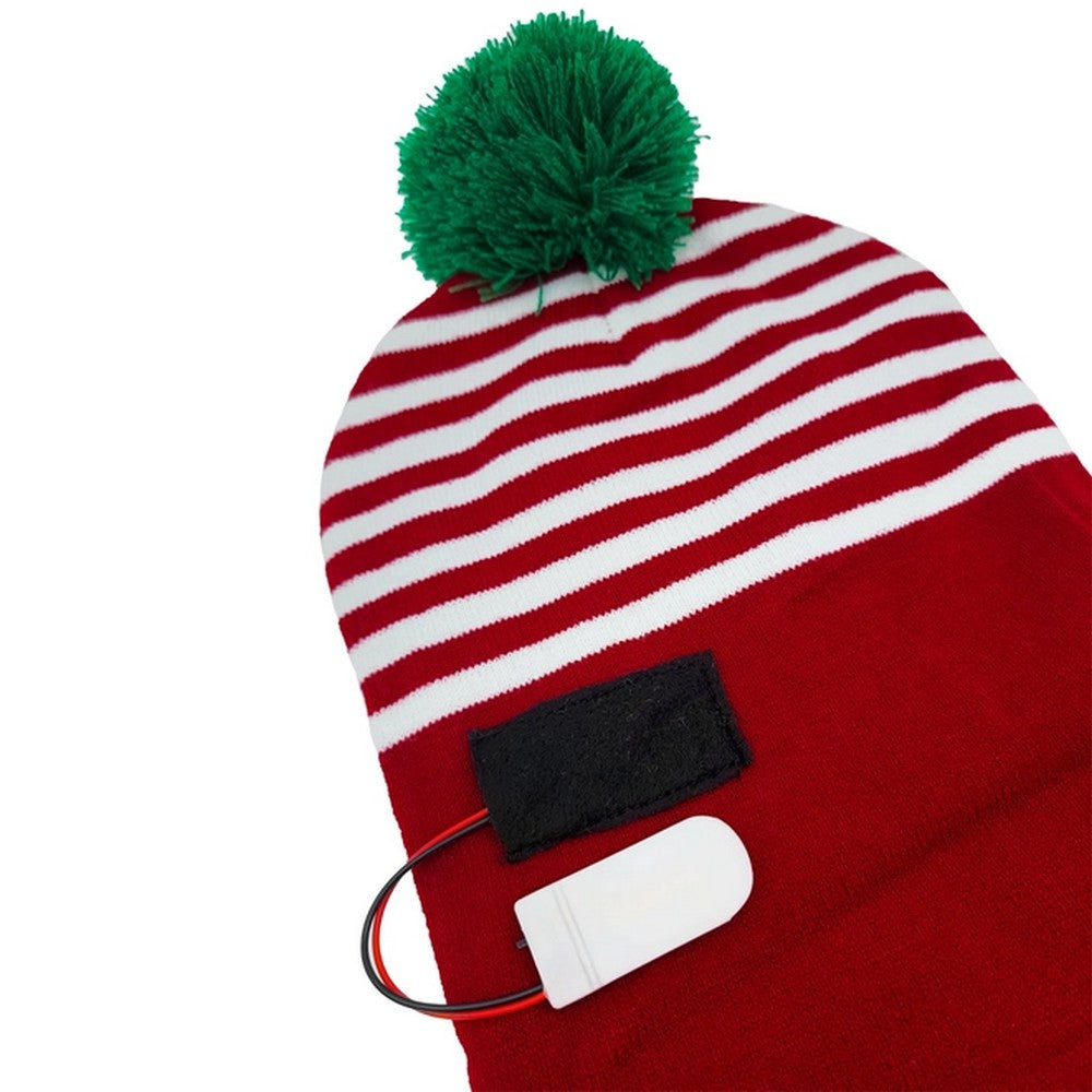 Snazzy Santa Elf Beanie Hat - with BLINK