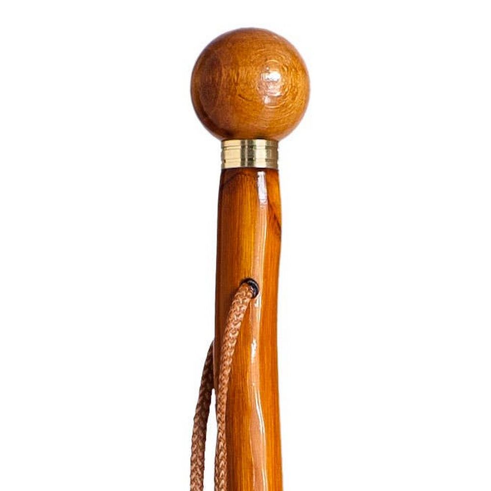 Hiking / Strolling Stick of chestnut wood with ball handle