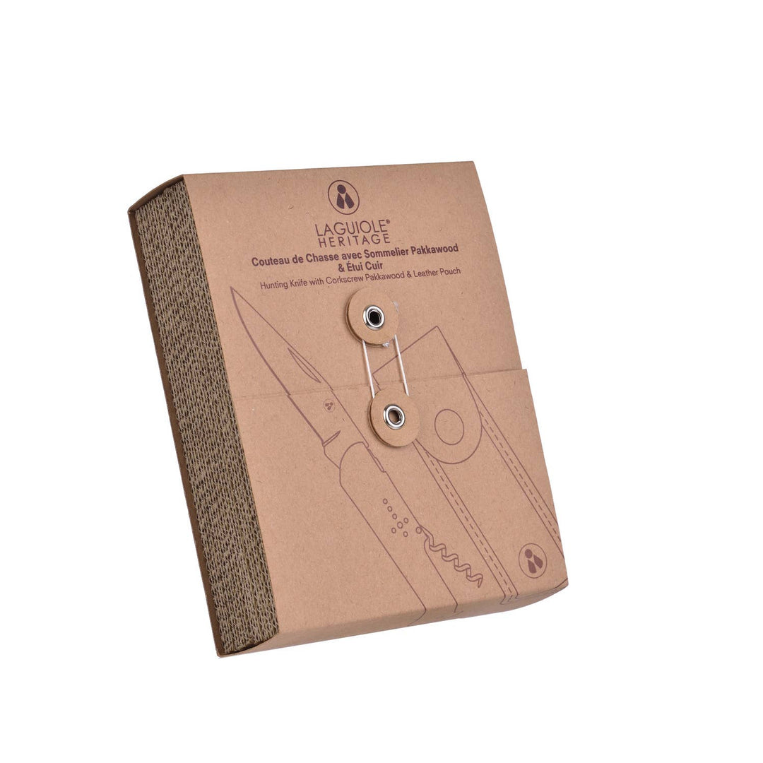Sommelier Laguiole Foldekniv – Pakkawood Håndtag med Etui