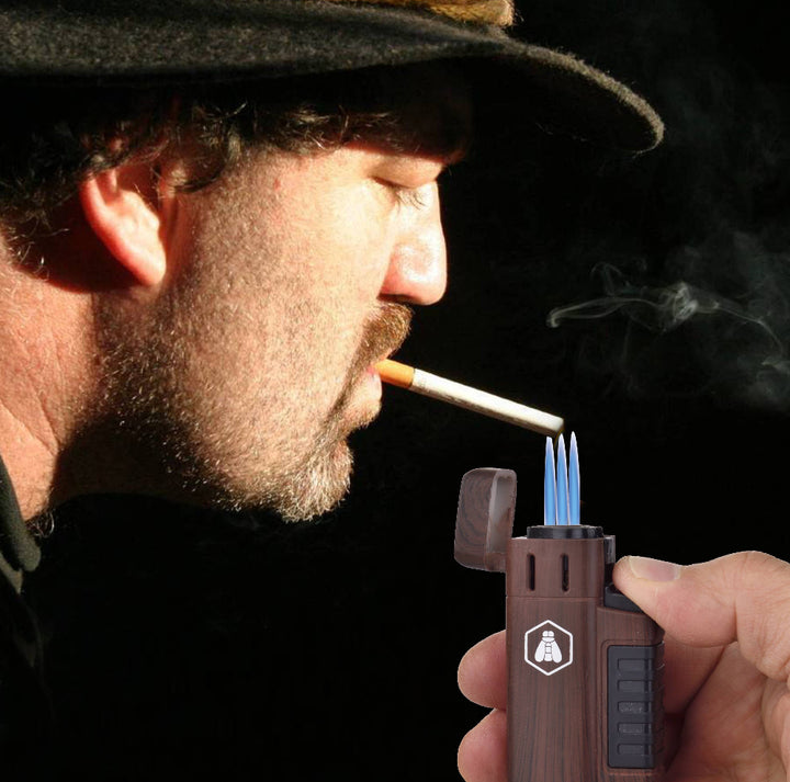 Laguiole triple flamme lighter og cigarholder
