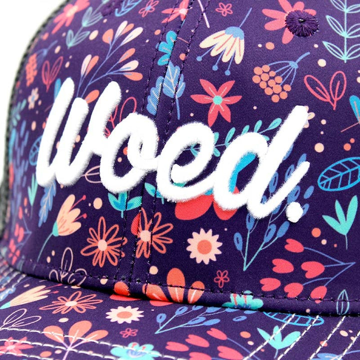 WOED floral trucker cap med broderet logo