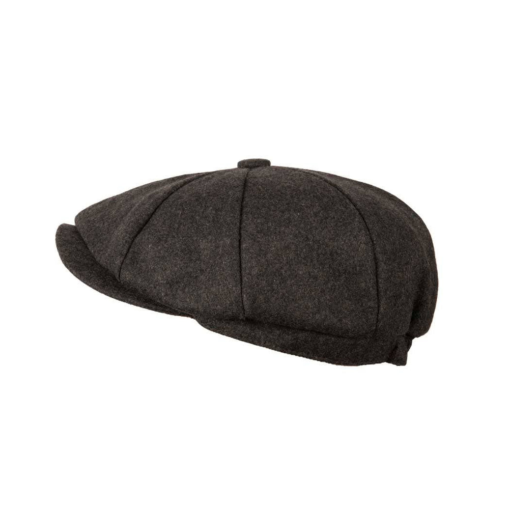 Carlyle Felt Newsboy: Charcoal -  fra Heritage Traditions hos The Prince Webshop