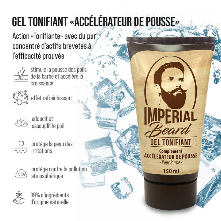 Imperial Beard Skæg Vækst Accelerator Toning Gel - 150 ml
