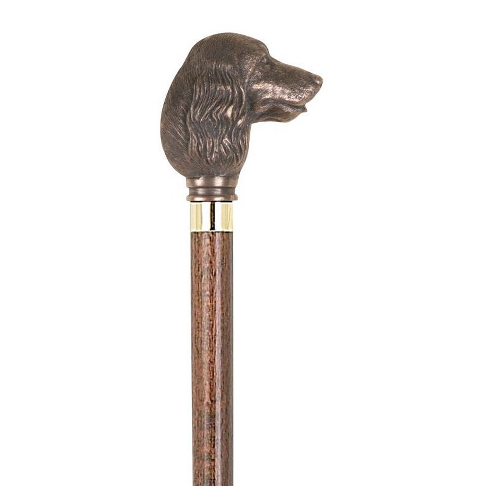 Unique Walking Stick in Brown Maple with Cocker Spaniel Knob