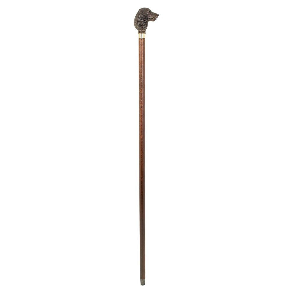 Unique Walking Stick in Brown Maple with Cocker Spaniel Knob