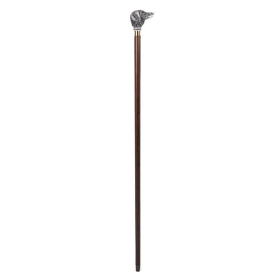 Unique Walking Stick in Brown Maple with Golden Retriever Knob