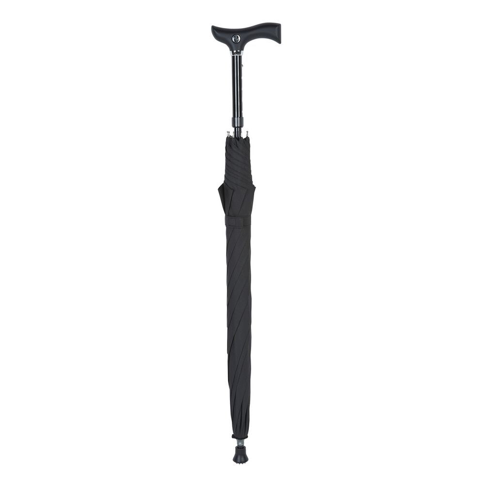 Black Walking Stick Umbrella - Paraply Stok Combi