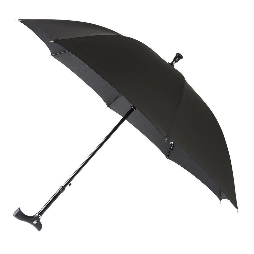 Black Walking Stick Umbrella - Paraply Stok Combi - Paraply fra Charles Buyers & Co Ltd hos The Prince Webshop