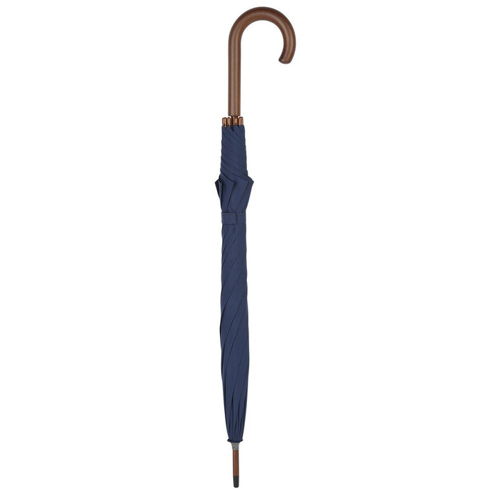 Hampton Dark Blue Crook Umbrella - Mørkeblå Paraply