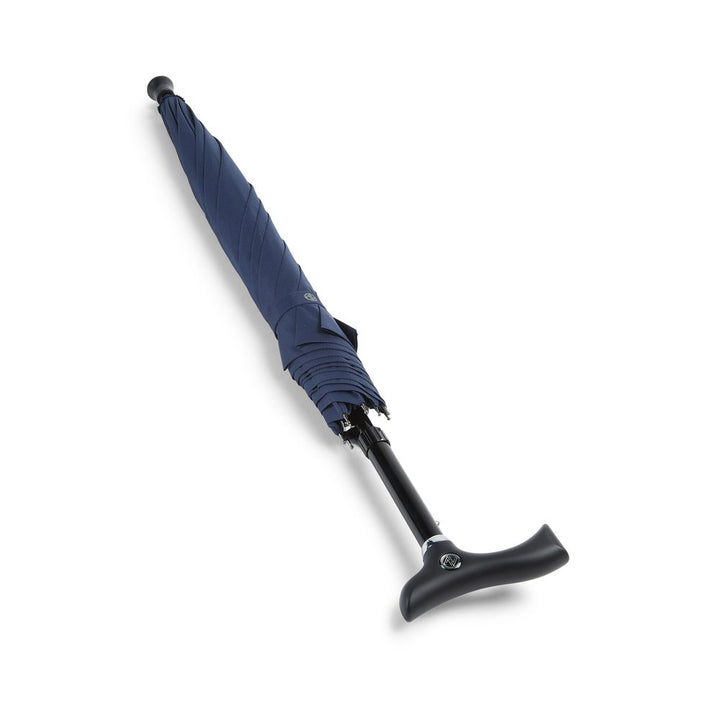 Navy Walking Stick Umbrella - Paraply Stok Combi