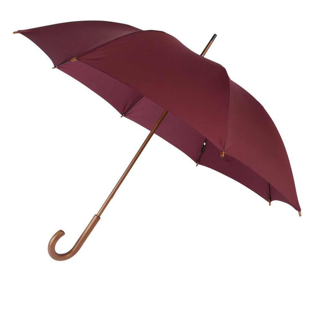 Hampton Burgundy Crook Umbrella - Vinrød Paraply - Paraply fra Charles Buyers & Co Ltd hos The Prince Webshop