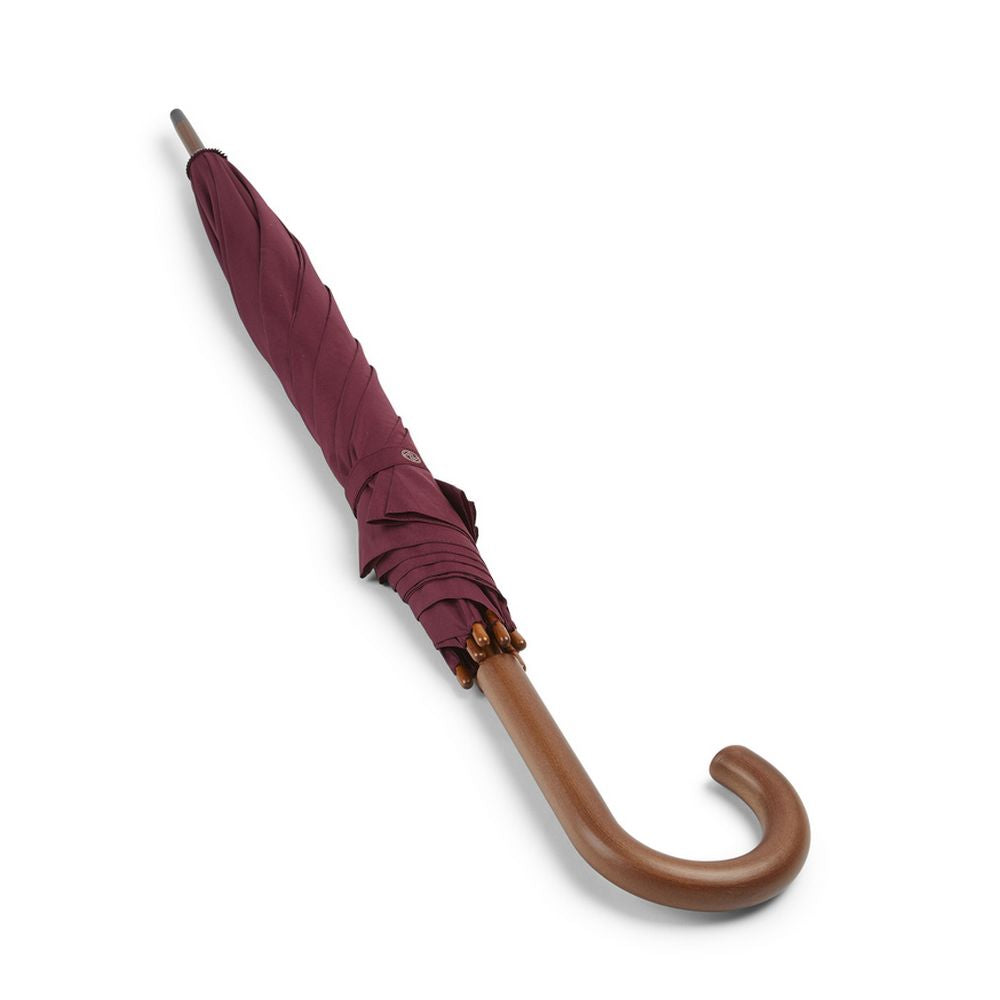 Hampton Burgundy Crook Umbrella - Vinrød Paraply