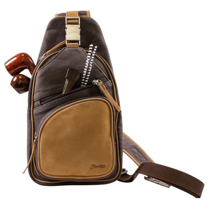 PASSATORE Pibe/Cigar Crossbody Taske i Kanvas