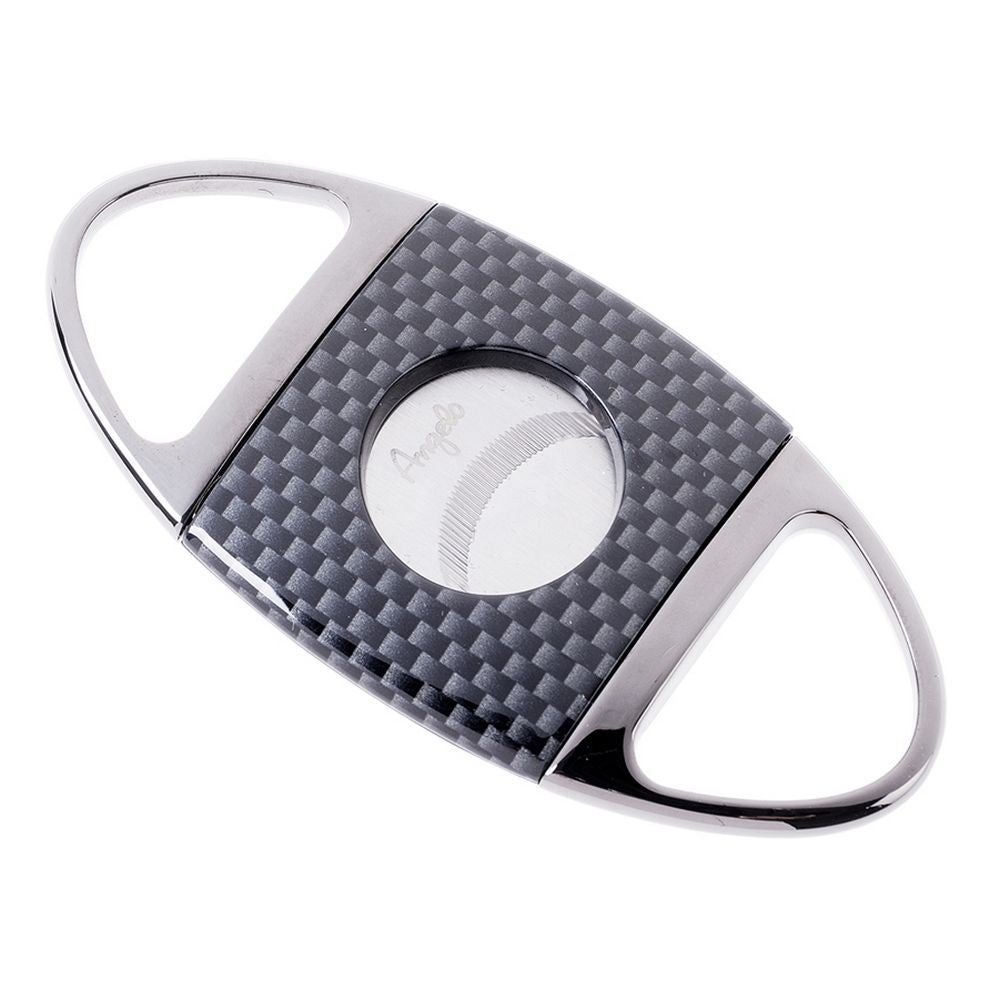 Angelo Cigar Cutter Black Water Carbon Optic - Ring 60 - Cigar Klipper fra Angelo hos The Prince Webshop