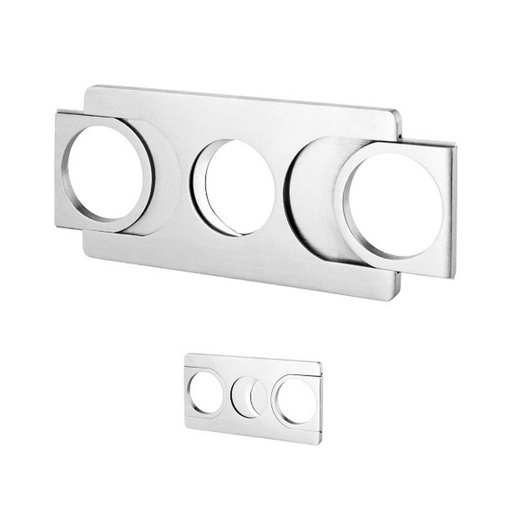 Angelo Cigar Cutter Metal Chrome, 2 Blades, Ring 56 - Cigar Klipper fra Angelo hos The Prince Webshop