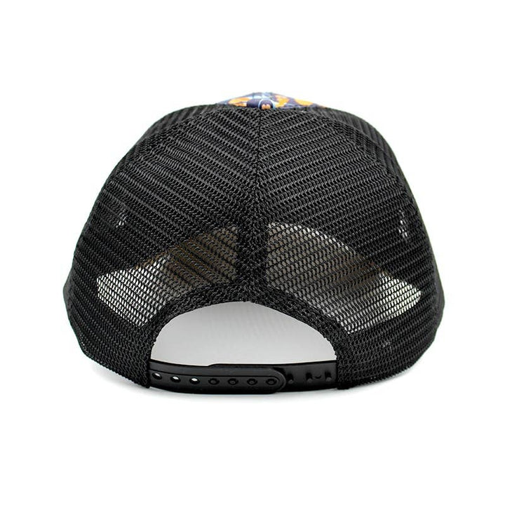 WOED trucker cap i fersken med korkskygge