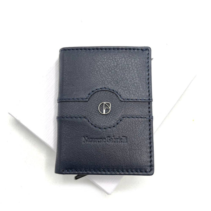 Nazareno Gabrielli ægte læder tegnebog med ALU kortholder - Kortholder fra Nazareno Gabrielli hos The Prince Webshop