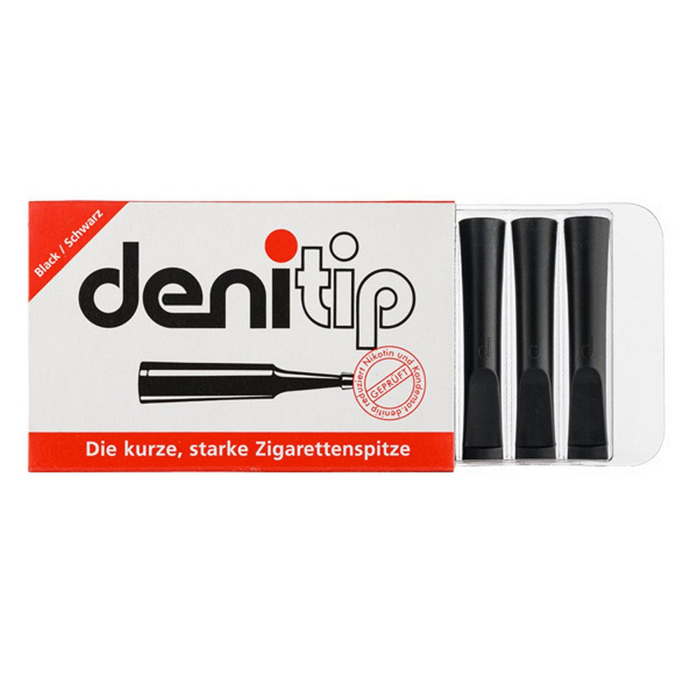 6 kappaletta Denitip -savuke pitää suodattimella - musta