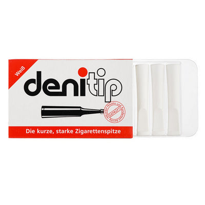 6 kappaletta Denitip -savuke pitää suodattimella - valkoinen