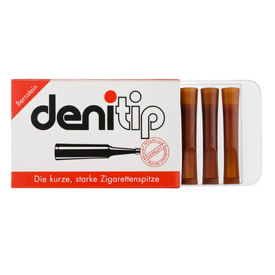 6 pcs Denitip Cigarette Holder with Filter - Amber