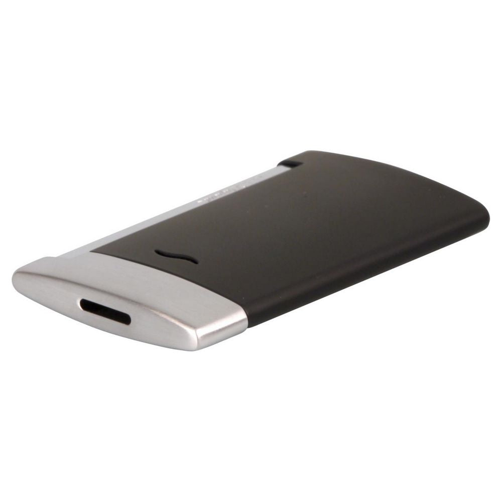 DUPONT SLIM 7 - Black Matte Chrome Jet Lighter - Lighter fra Dupont hos The Prince Webshop